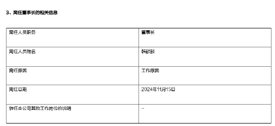 万亿基金公司“换帅”：韩歆毅离任 新任黄辰立为董事长